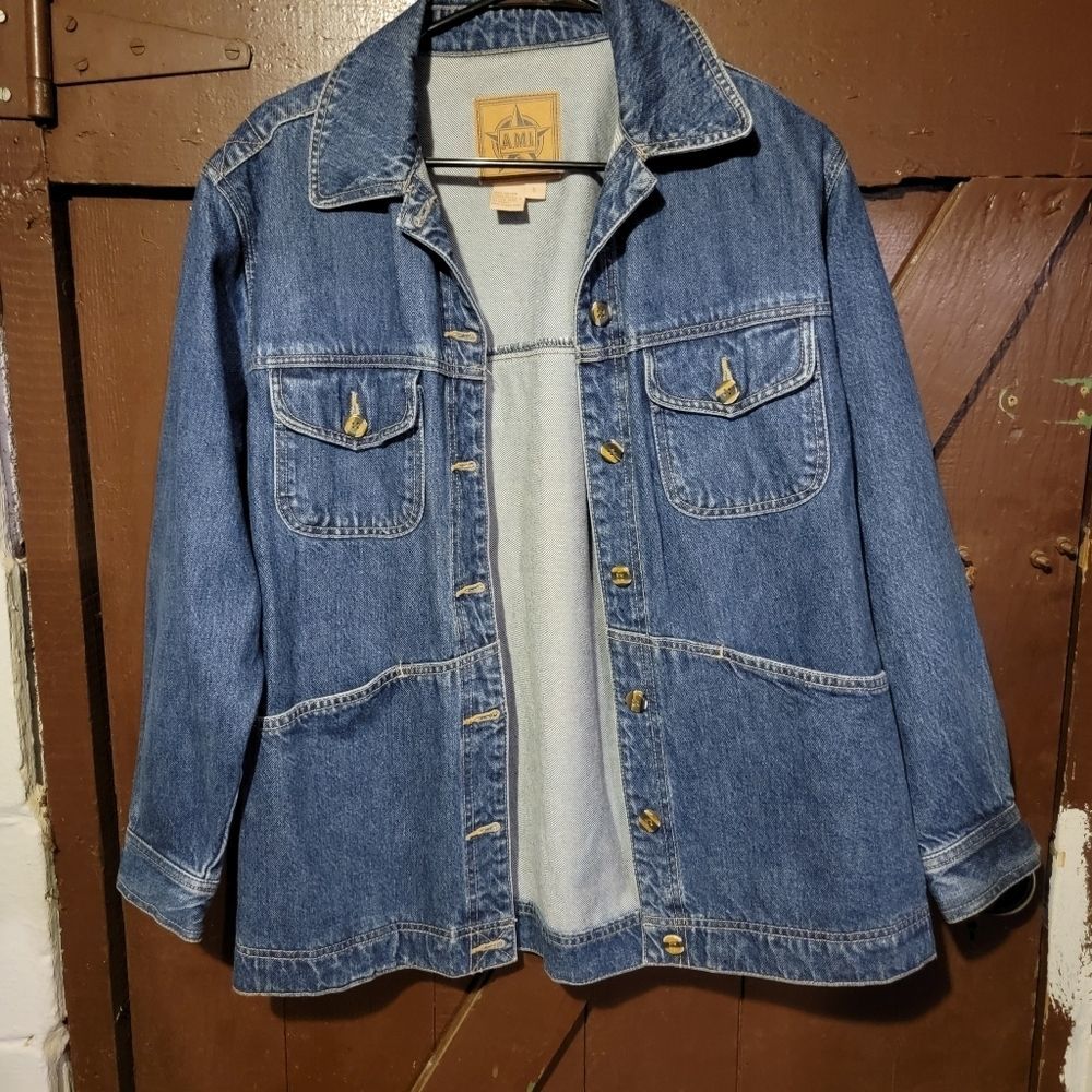90s Vintage AMI denim Jacket sz S